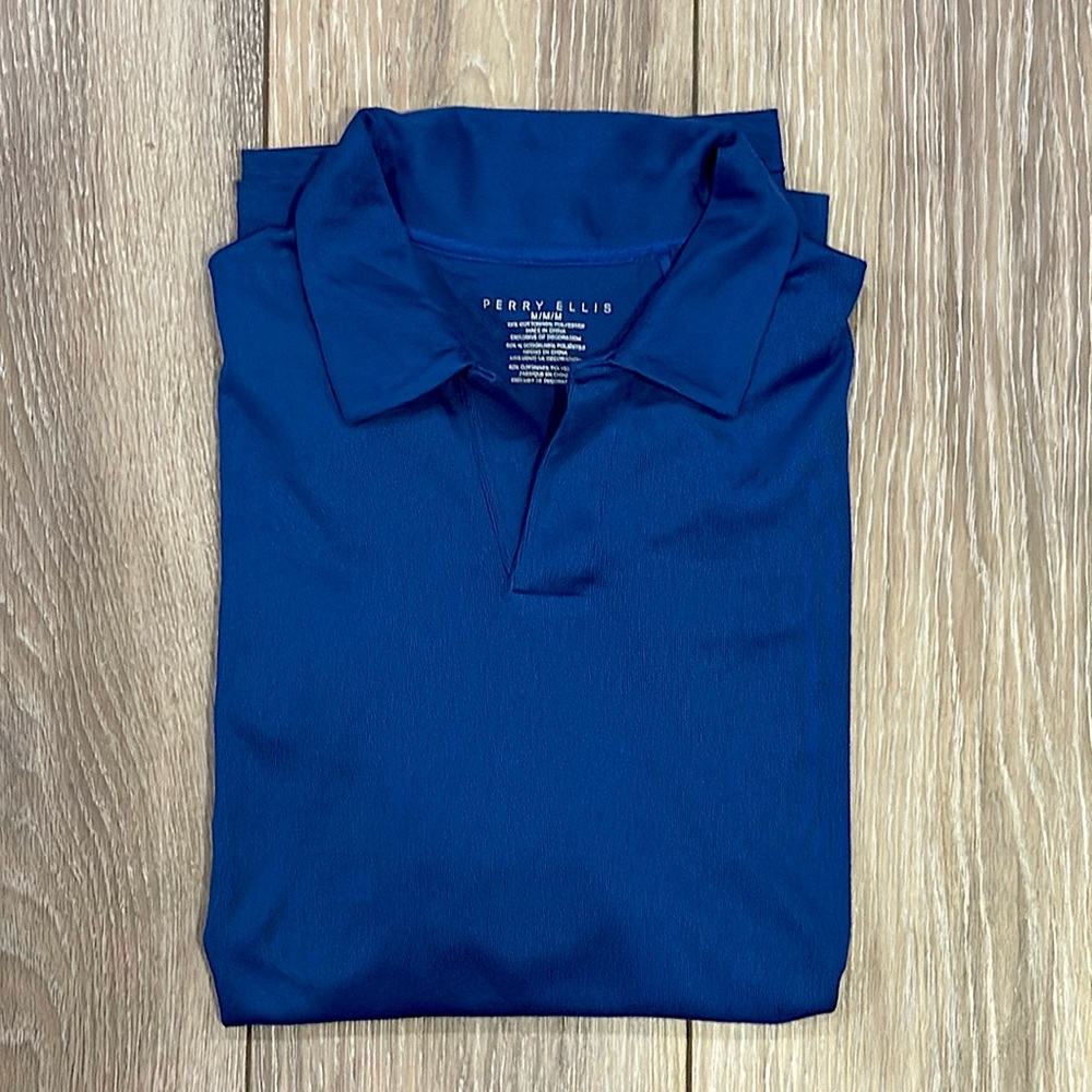 Perry Ellis polo, blue - Men’s medium